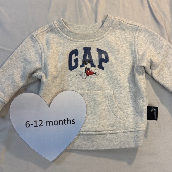 GAP Other - GAP X Disney - Light Gray Sweatshirt with Mickey Mouse